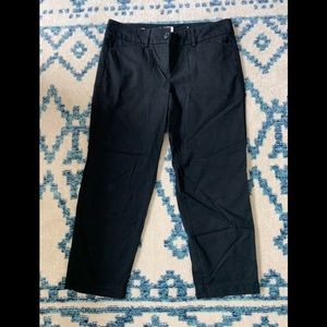 LOFT Capris Black Pants
